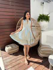 3103101 Ciel Gold Triangle Classic Short Dress