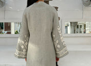 2043228 Stone Champagne Long Dress