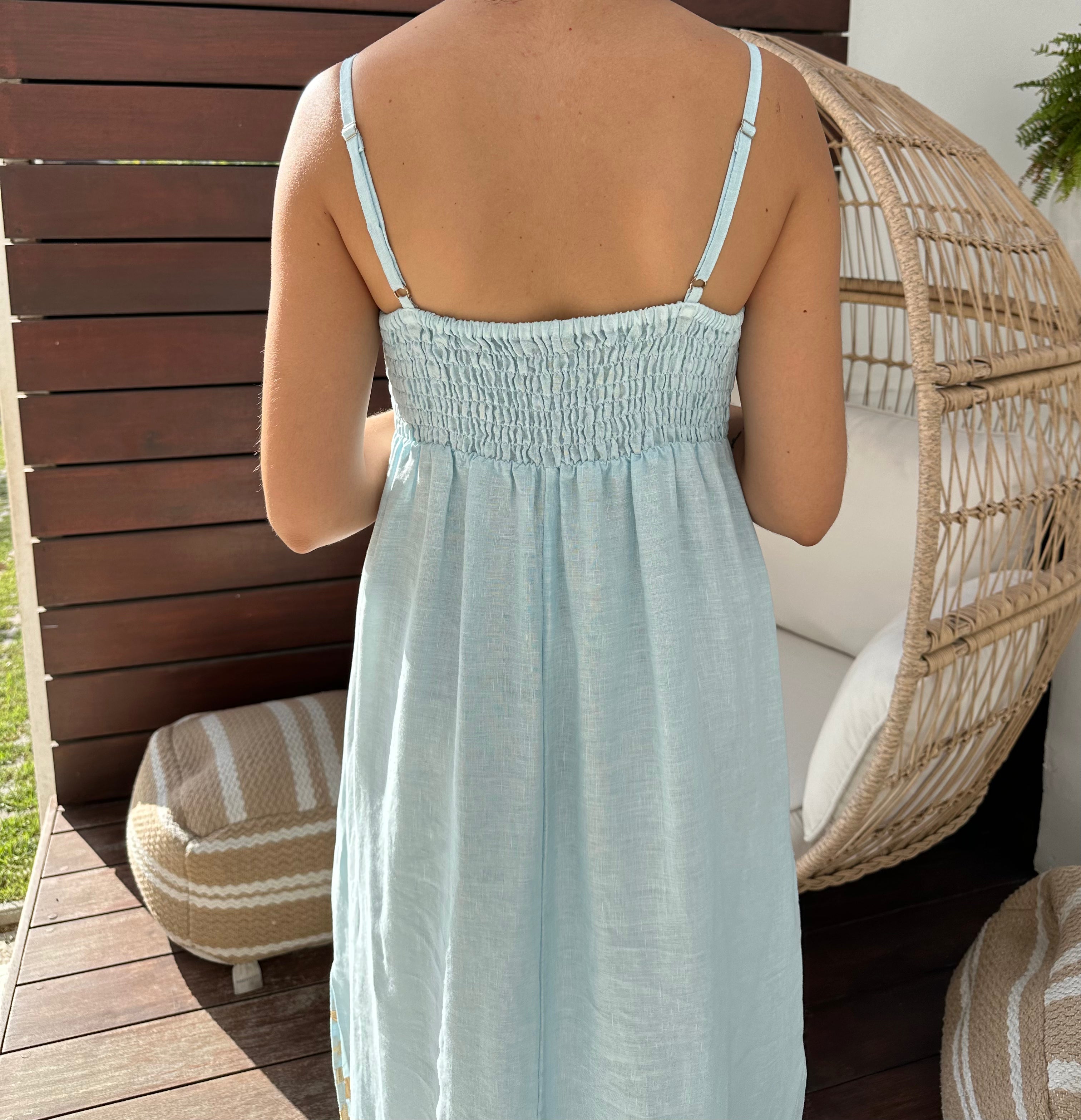 2043211 Ciel Gold Maxi Dress