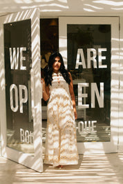 pixel natural long dress