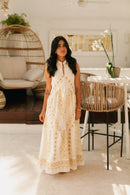 231086 Pixel Natural Long Dress