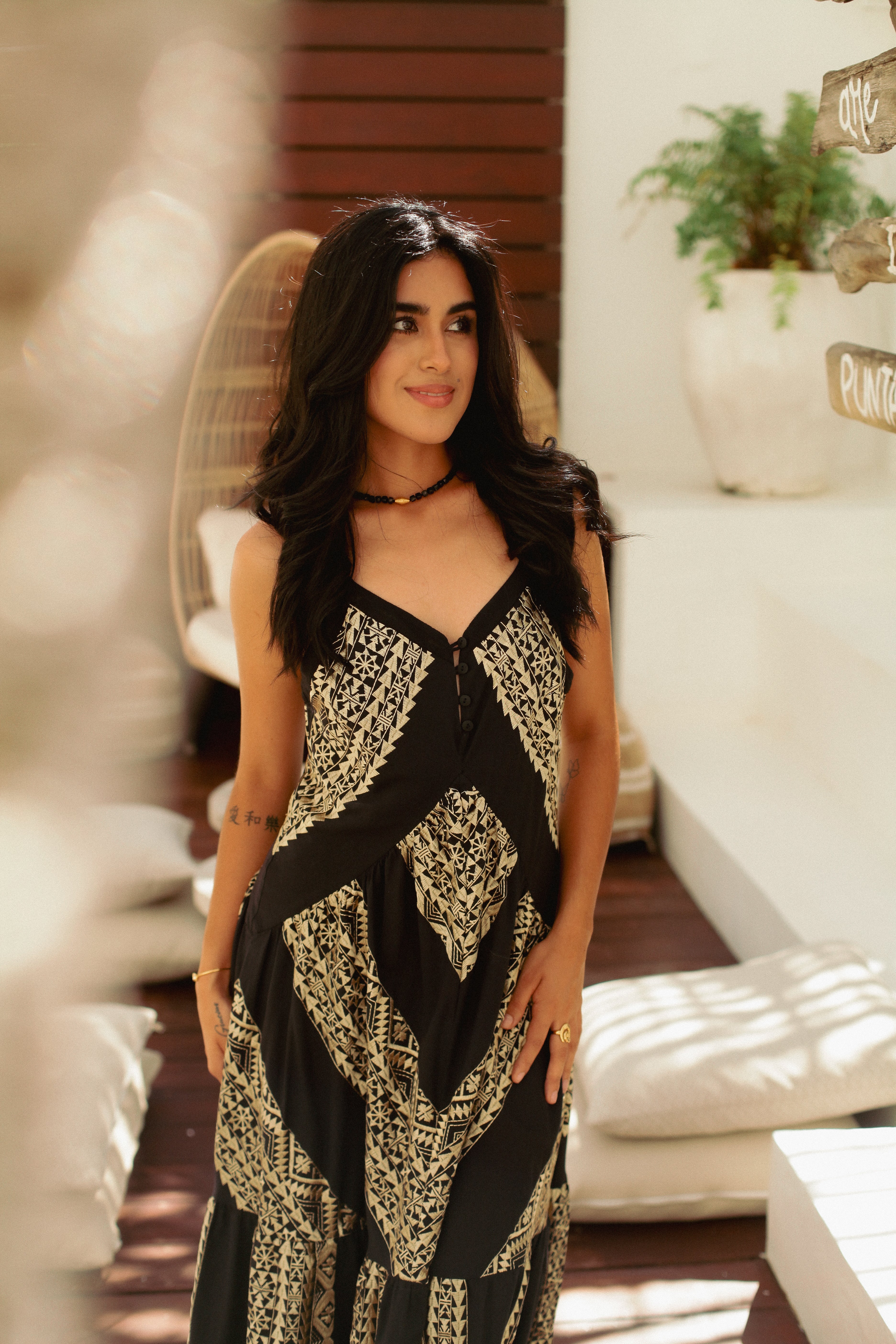 330831 Classic Triangle Black Dress