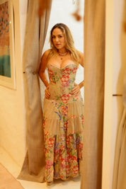 Danny Olive Long Dress