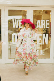 Lotus White Long Dress