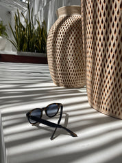 Classic Brown Blue Lenses Sunglasses