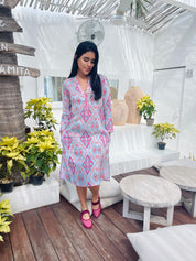 Sapphire Sorbet Short Kaftan