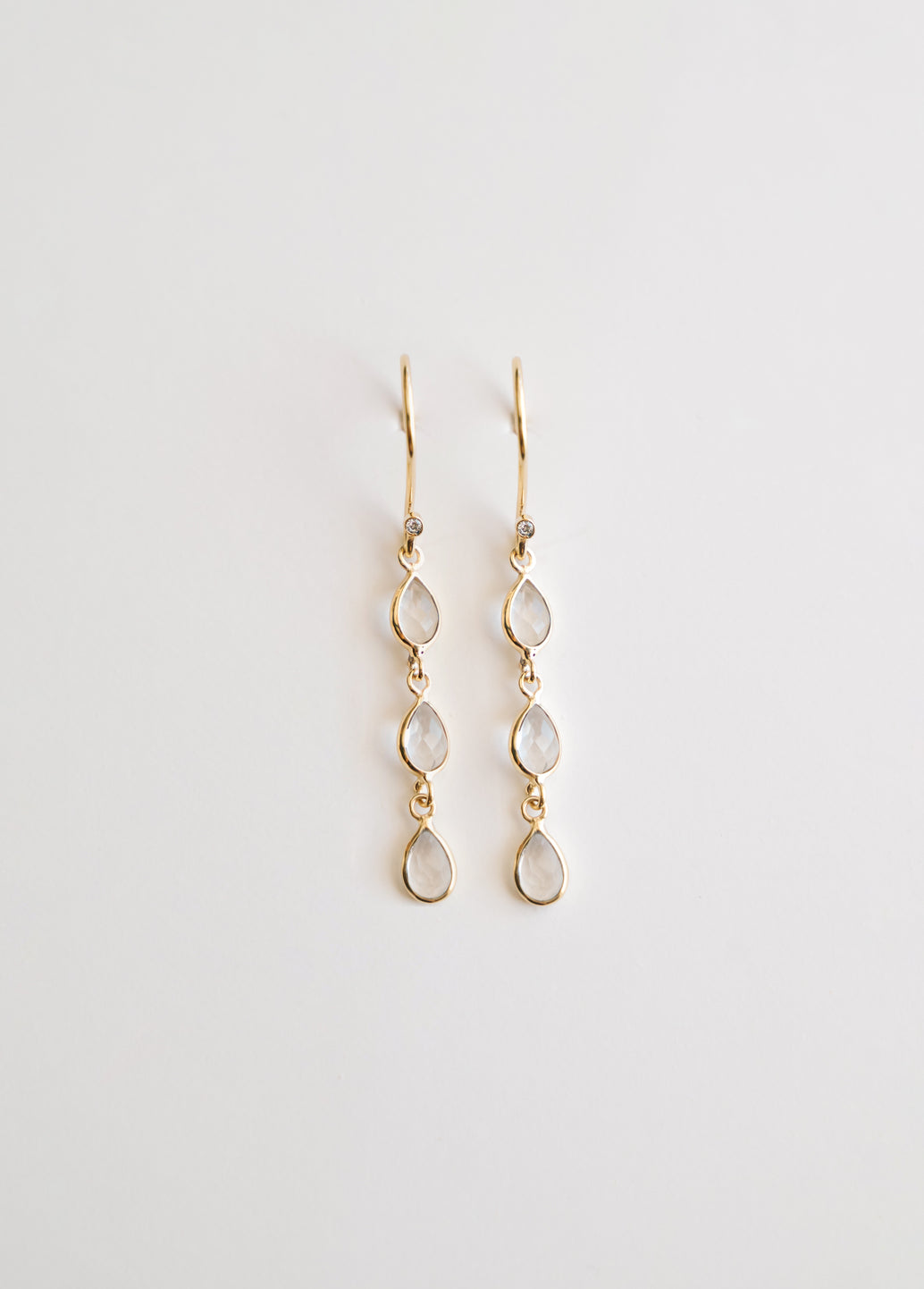 Jai 3 Crystal Quartz Earring