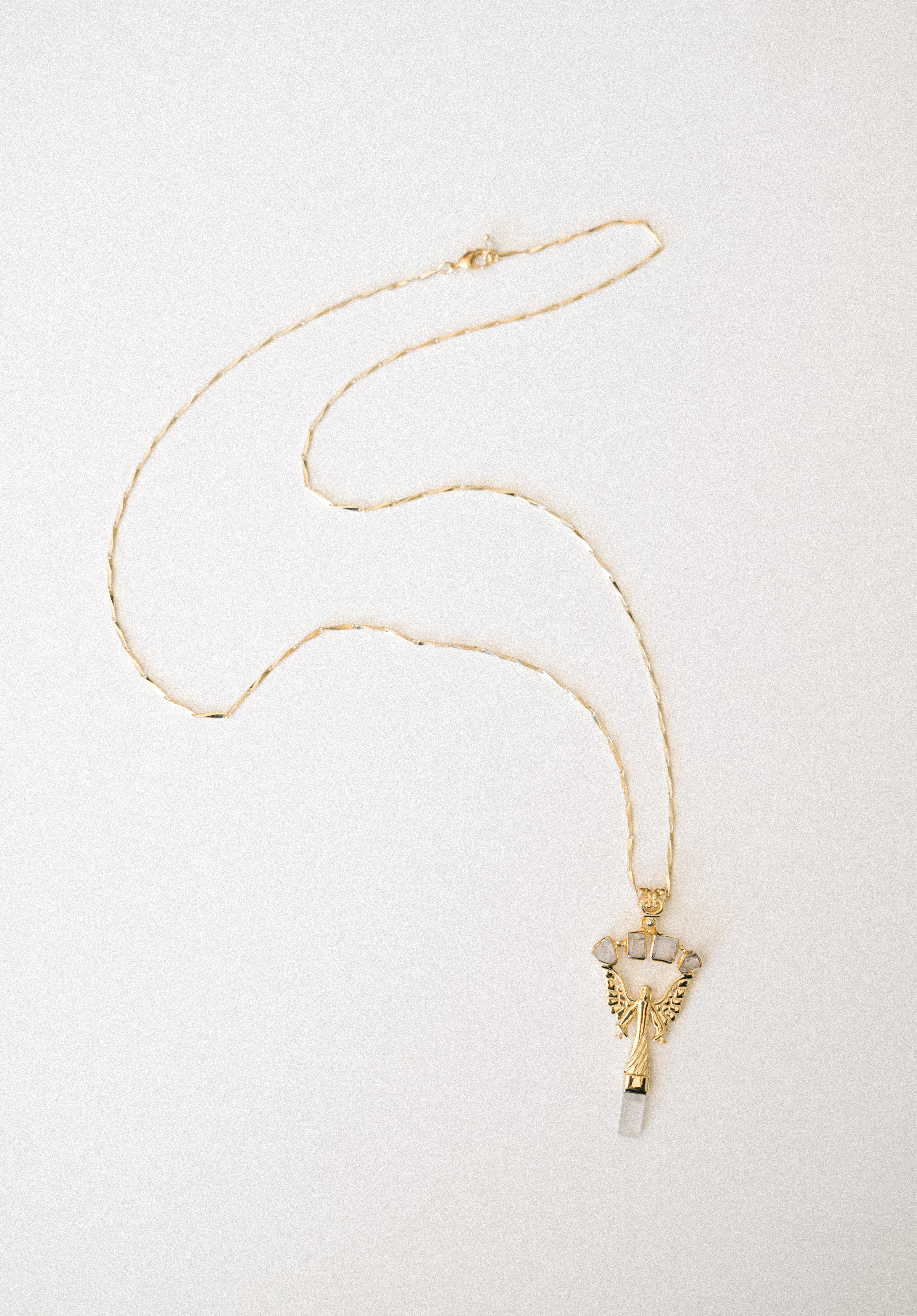 Angel Crystal Quartz Necklace