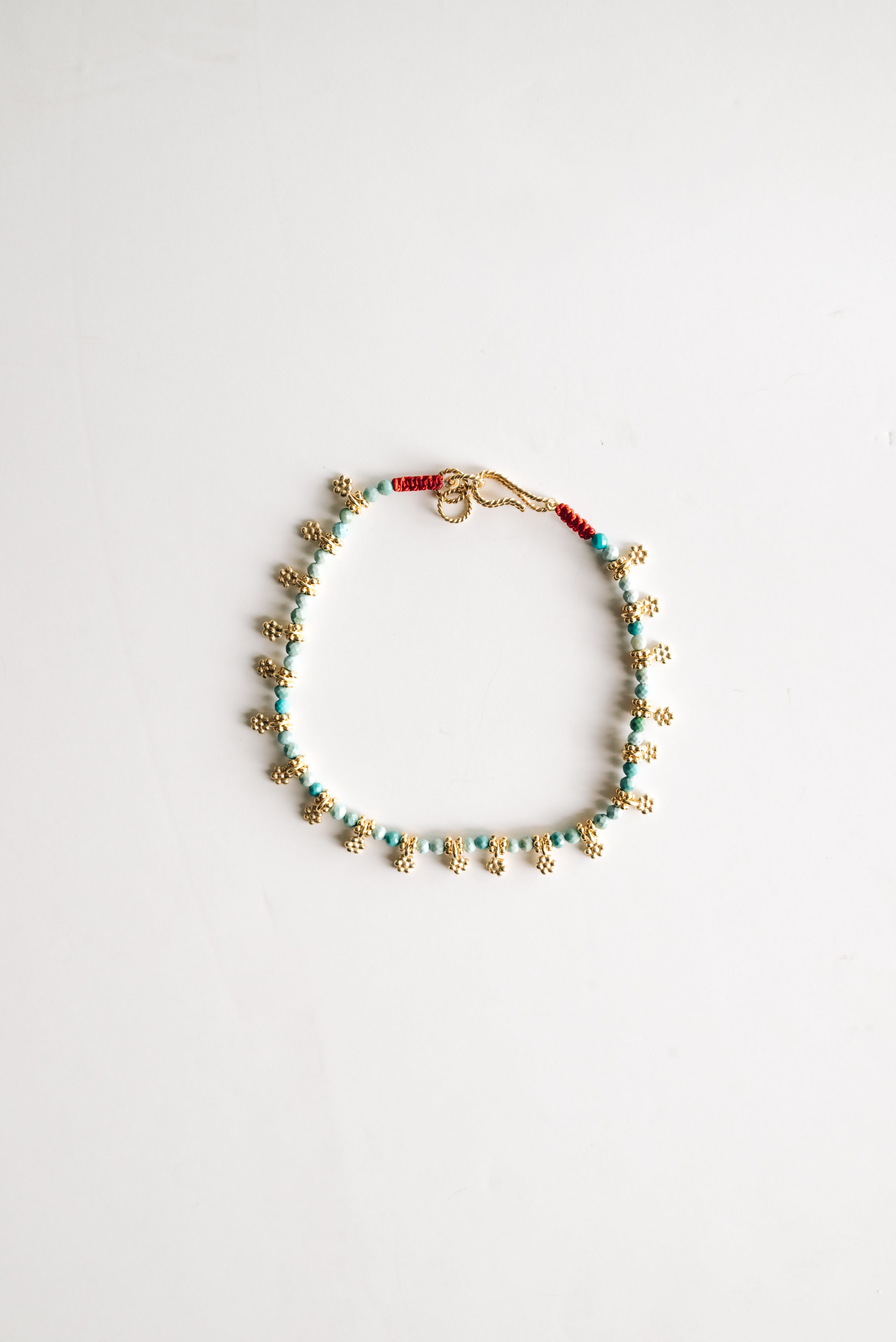 Florcitas Turquoise Anklet