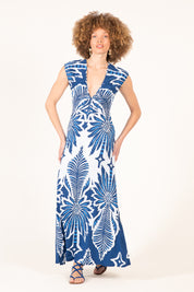 Navy Nova Long Dress
