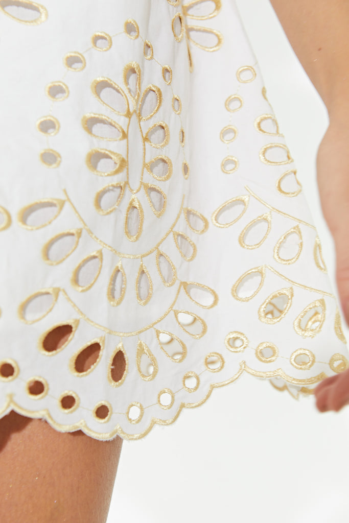 Lolita White Mini Dress