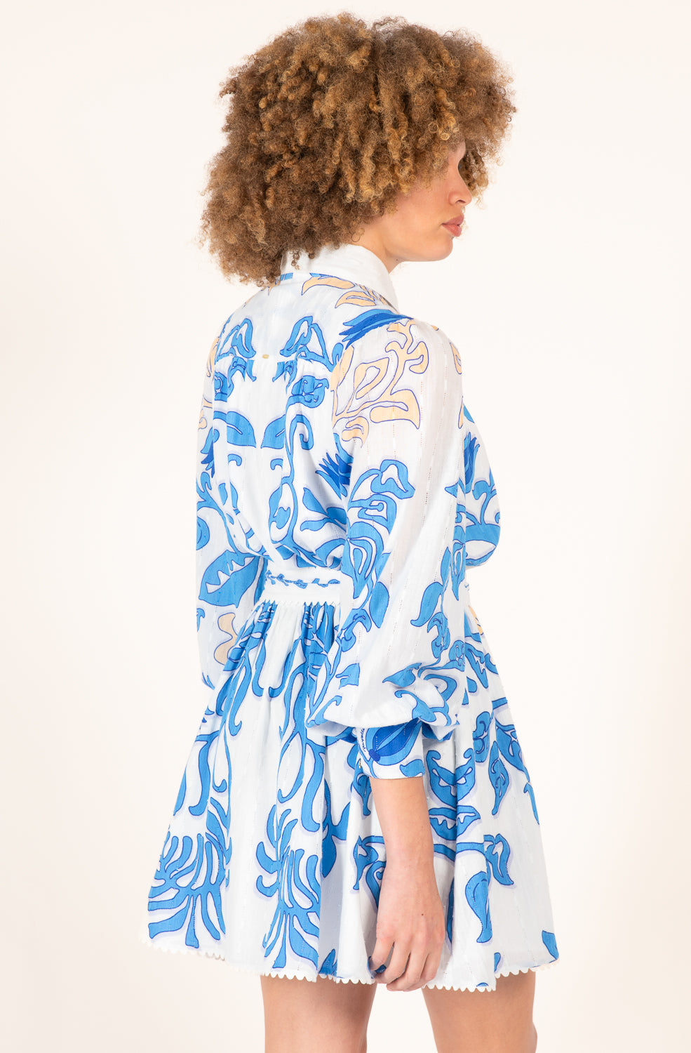 Blue Conti Mini Dress