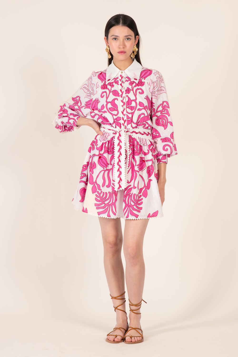 Pink Conti Mini Dress