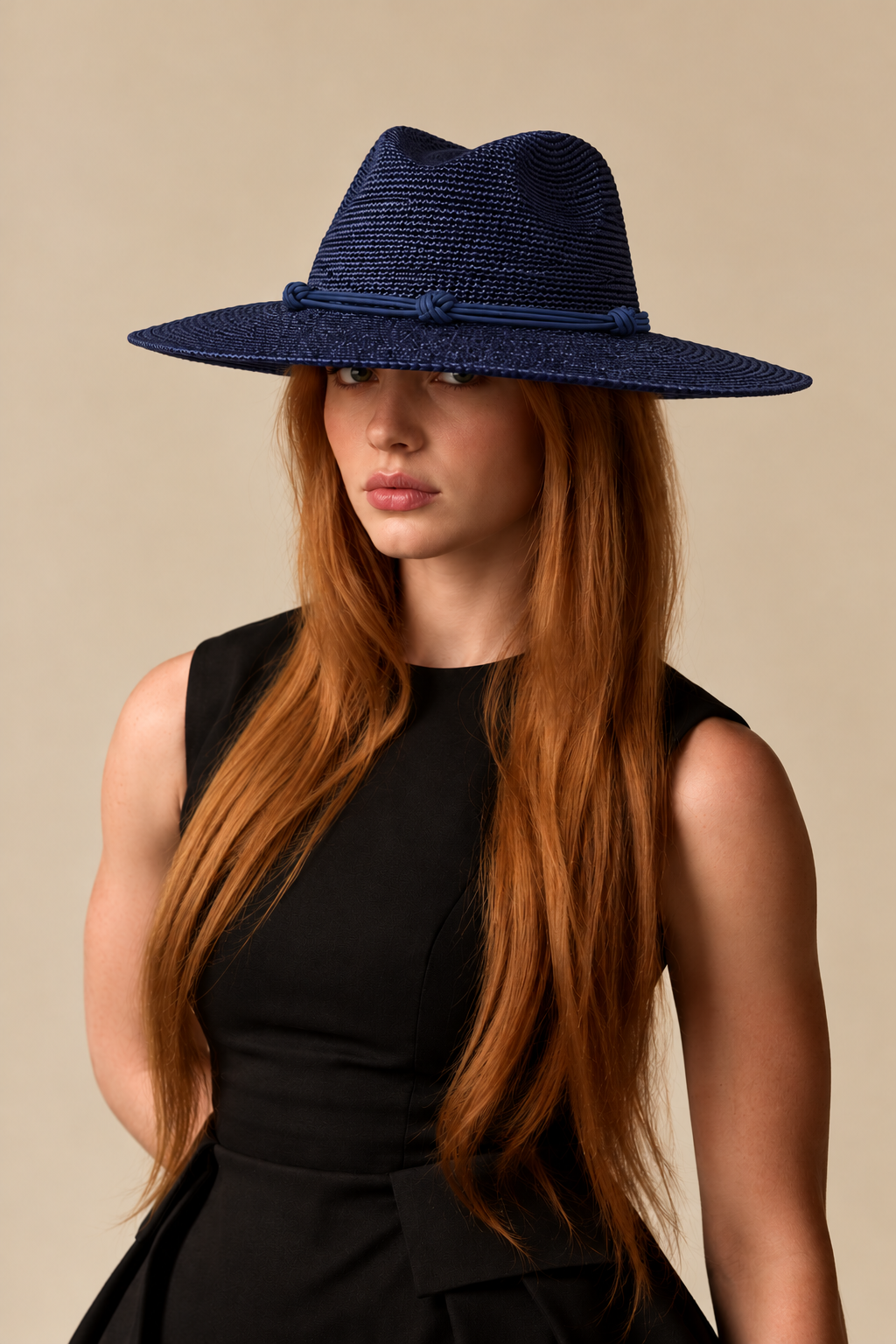 Mosquera Packable Navy Hat