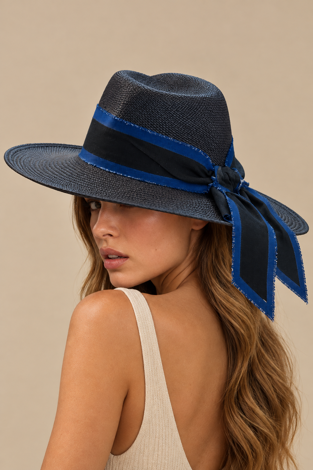 Esmeralda Black Wide Brim Hat