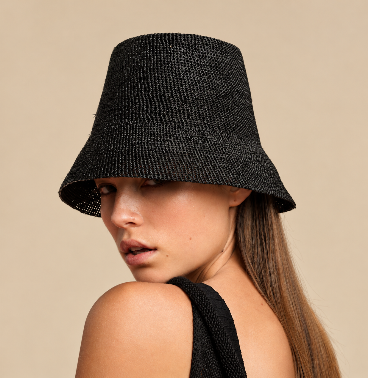 Santa Fe Packable Black Hat
