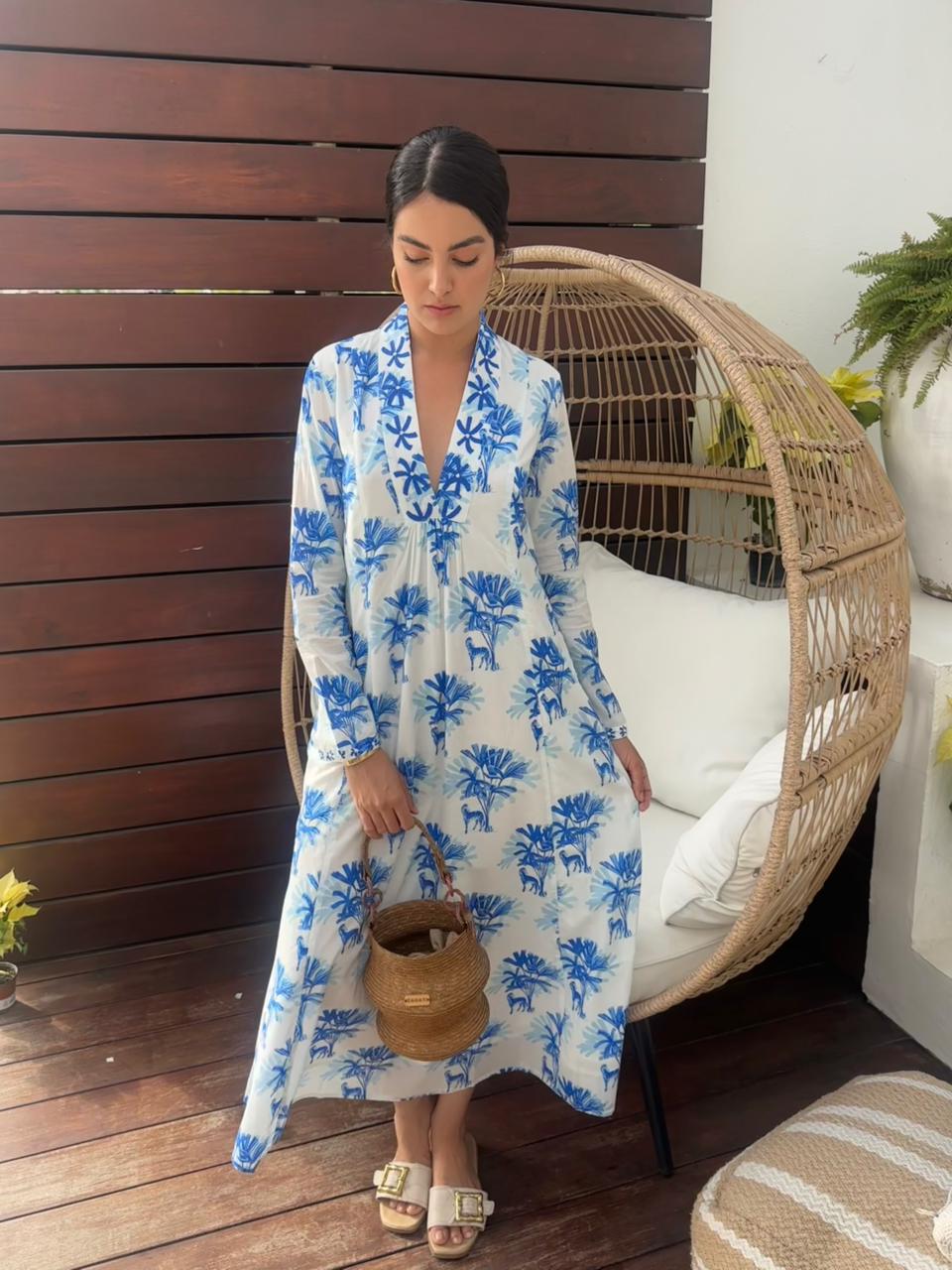 Sandalwood Zebra Dress