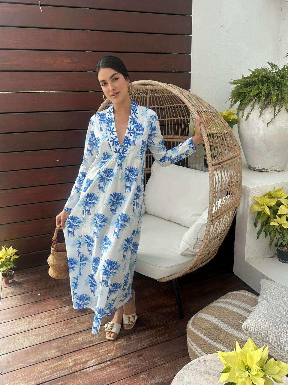 Sandalwood Zebra Dress