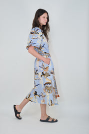 Bali Tiger Light Blue Tunic