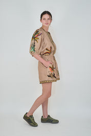 Bali Tiger Rose Ballon Shirt