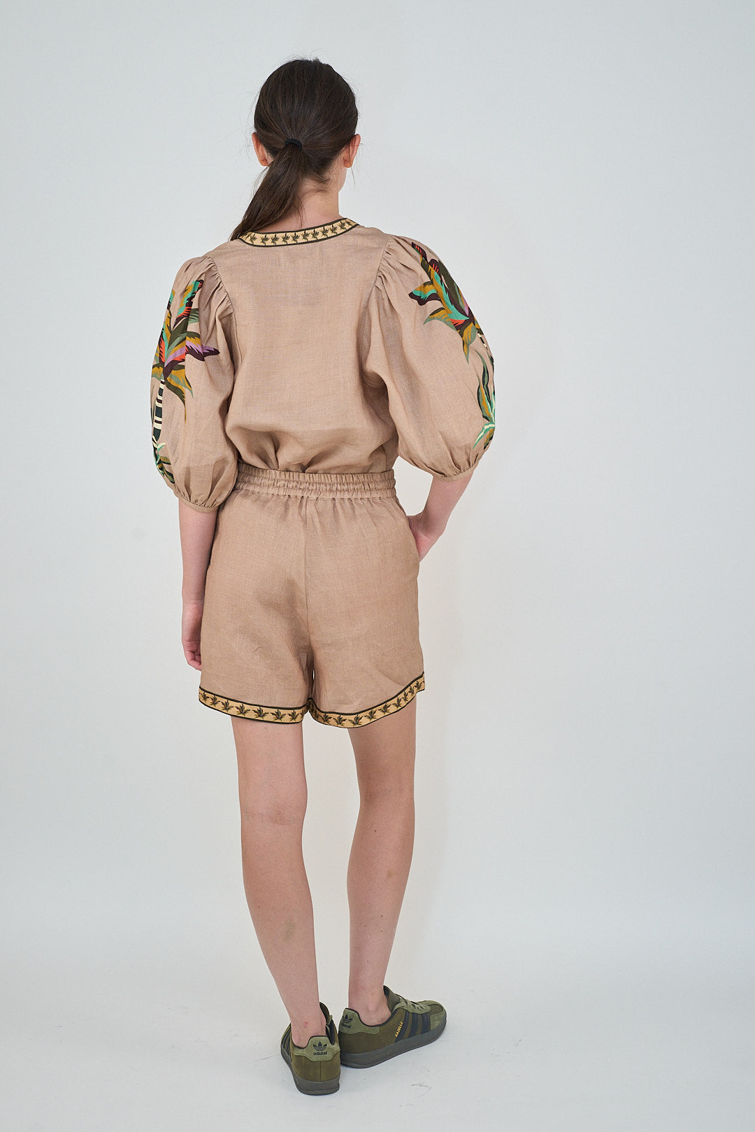 Bali Tiger Rose Shorts