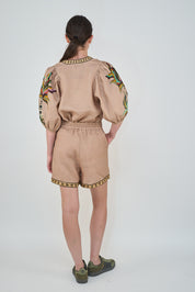 Bali Tiger Rose Shorts