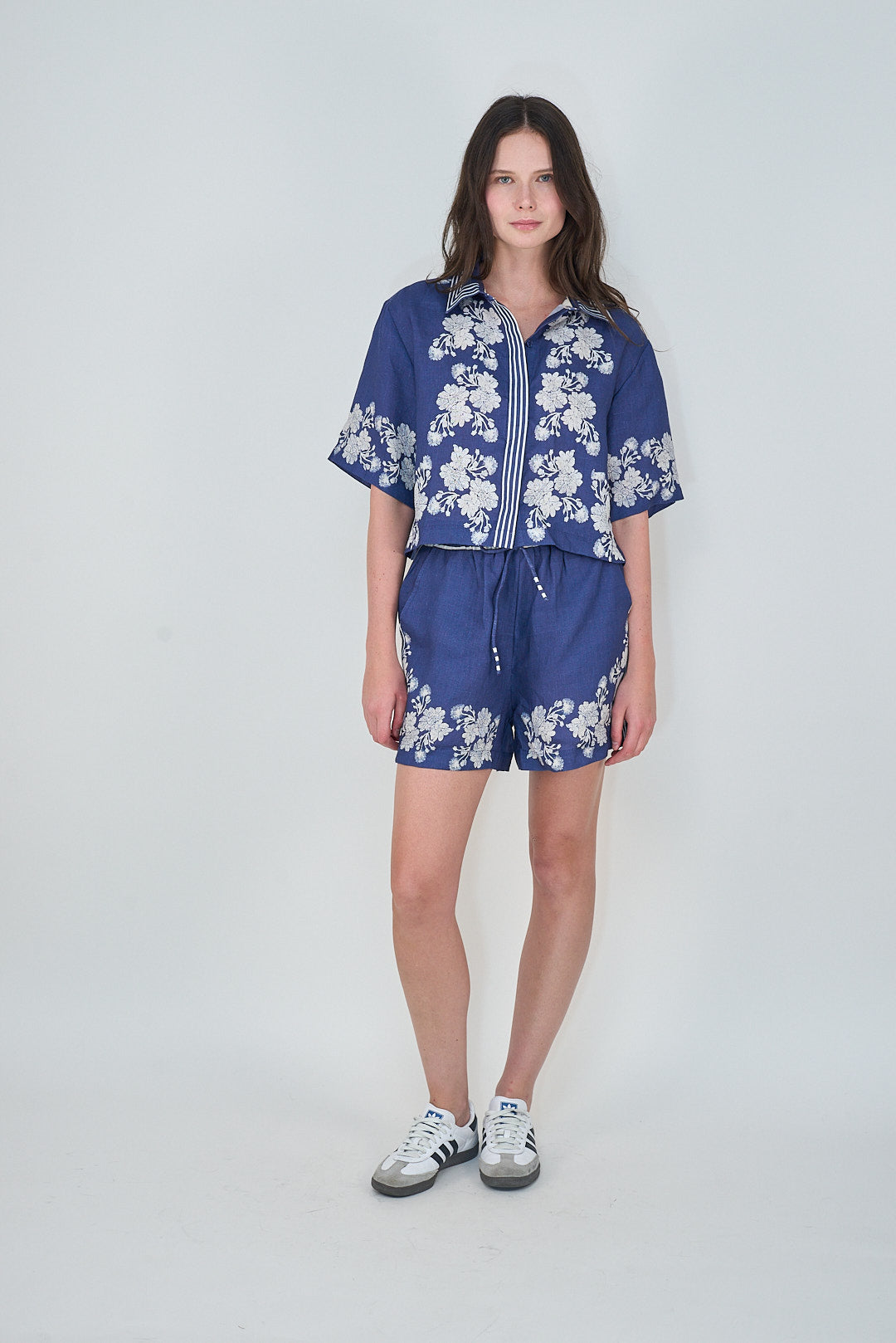 Wild Flower Blue Short