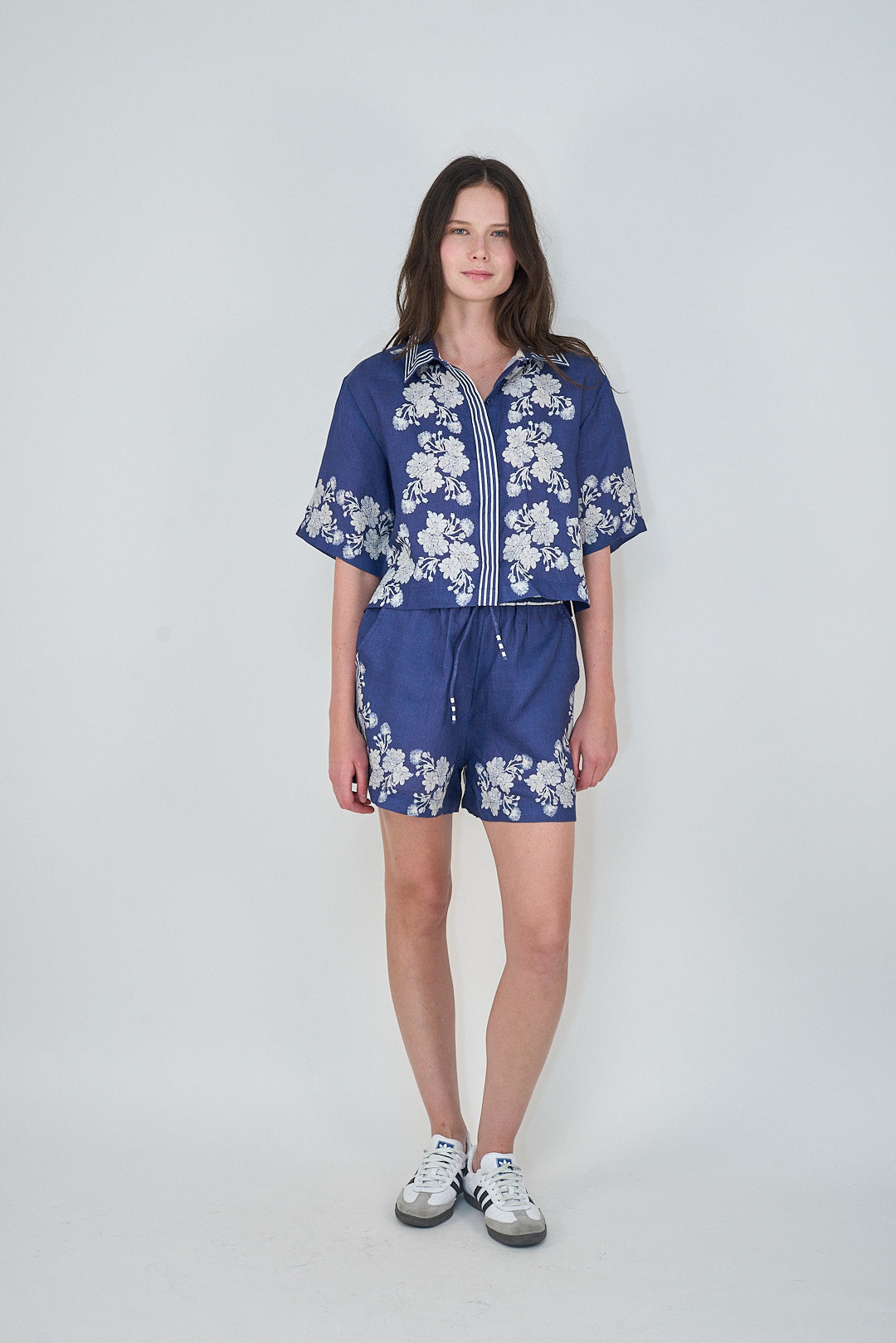 Wild Flower Blue Top