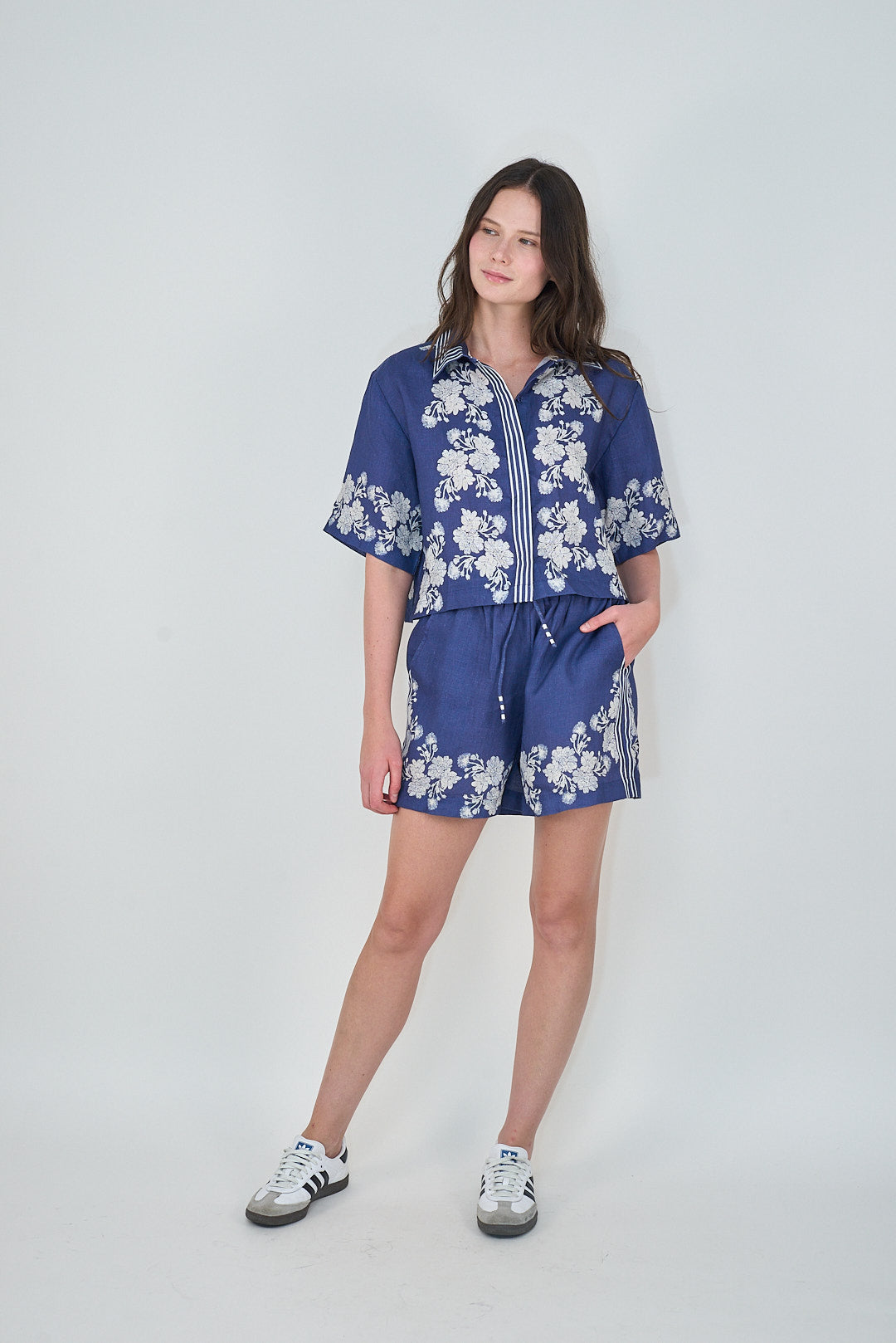 Wild Flower Blue Top