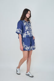 Wild Flower Blue Short
