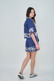 Wild Flower Blue Top