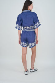 Wild Flower Blue Top