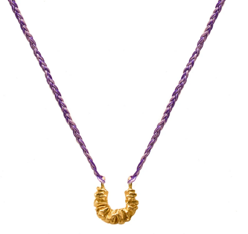 Agaricus Purple Short Necklace