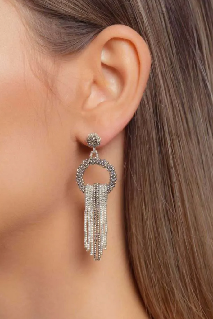 Ariel crimp earrings