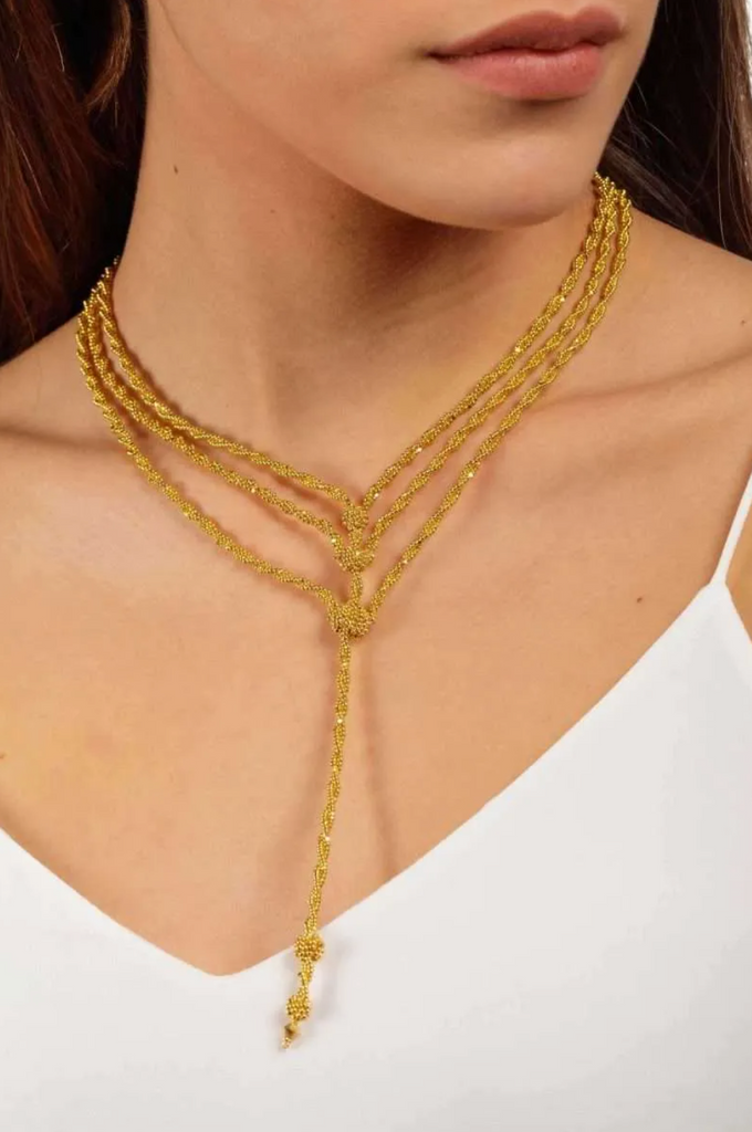 CH016 Gold Leaf Necklace