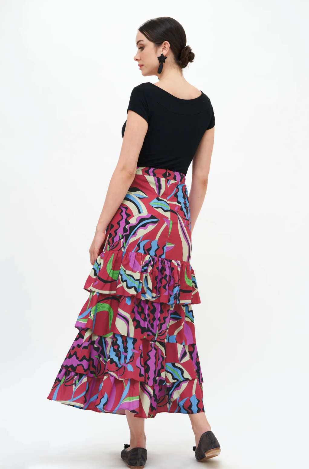 Fergana Ruffle Maxi Skirt