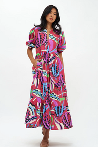 Fergana Puff Sleeve Maxi Dress