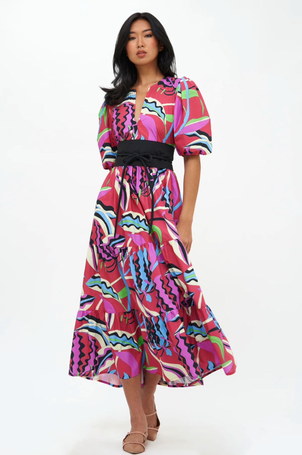 Fergana Puff Sleeve Maxi Dress