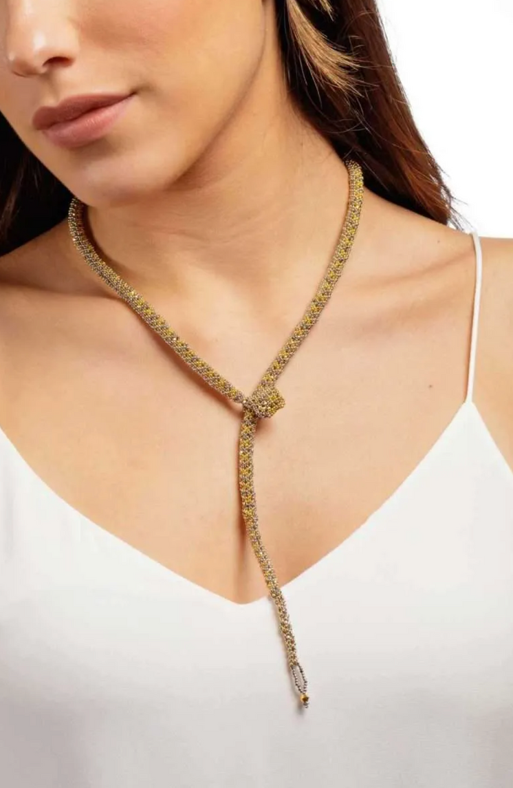 Nahid Platinum Gold Necklace