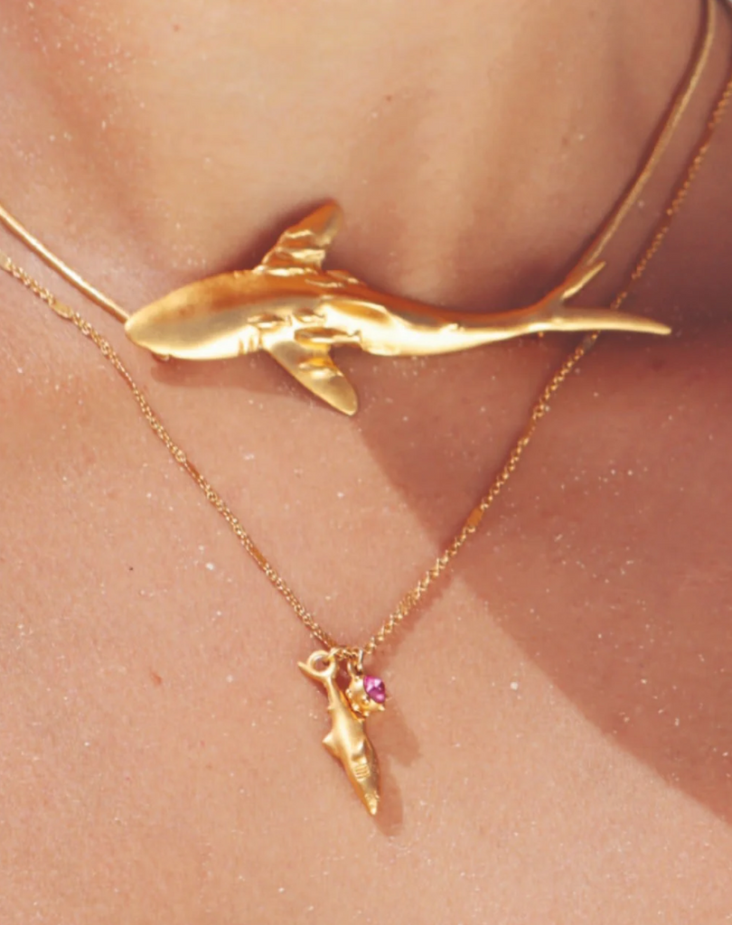 Shark Gold Necklace