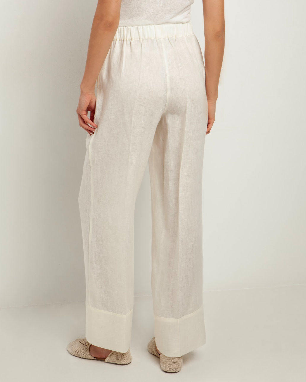 Natural Linen Trousers 110151