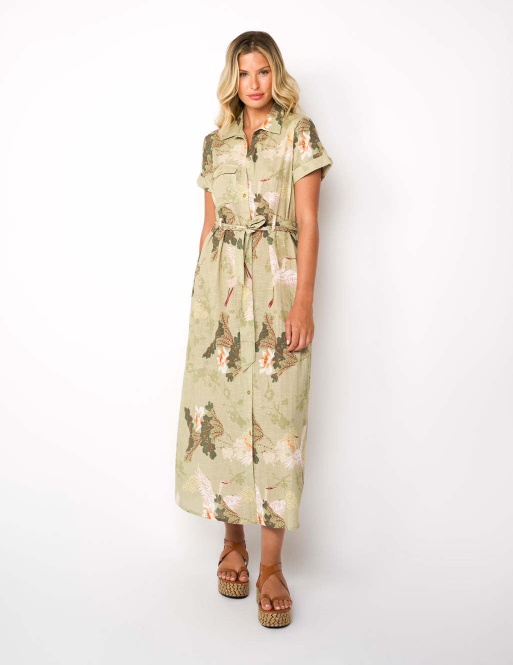 Okinawa Green Maxi Dress