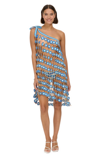 Evil Eye Hand Crochet Maxi Skirt Dress