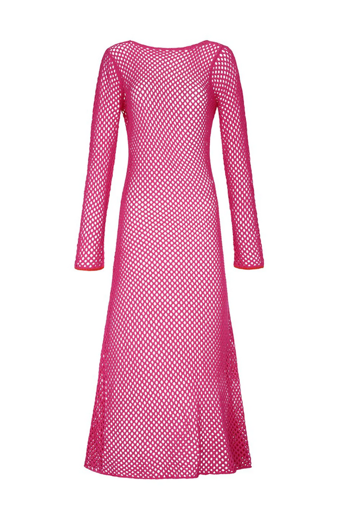 Crochet U-Back Hot Pink