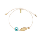 Fisheye Cord Bracelet Turquoise