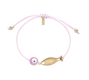 Fisheye Cord Bracelet Lavender