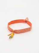 Yellow Parrot Orange Elastic Bracelet