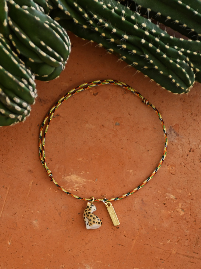 Sitting Leopard Bracelet