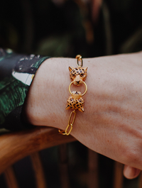 Leopard Biting Bracelet