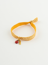 Ladybug Gold Elastic Bracelet